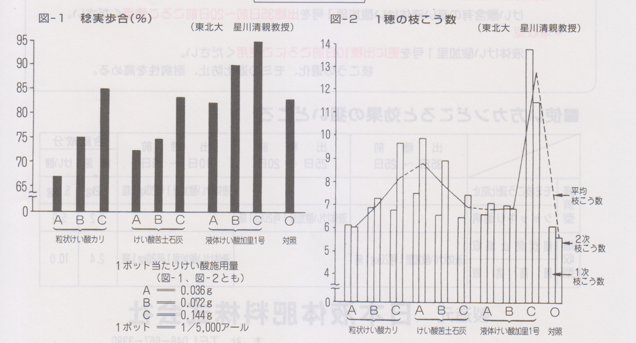 液体けい酸加里1号 日本液体肥料株式会社 植酸農法 明日の食と健康を守る 植酸栽培 日本液体肥料株式会社